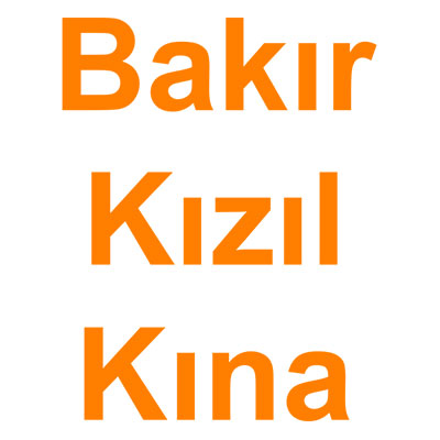 Bakır Kızıl Kına (Orange) kategorisi ürünlerini inceleyin!