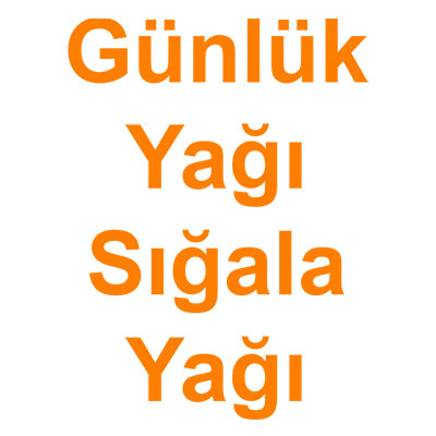 Günlük Yağı Sığala Yağı kategorisi ürünlerini inceleyin!