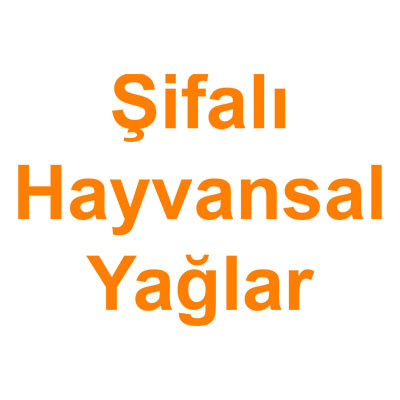 Şifalı Hayvansal Yağlar kategorisi ürünlerini inceleyin!