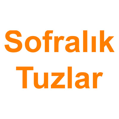 Sofralık Tuzlar kategorisi ürünlerini inceleyin!