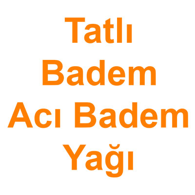 Tatlı Badem Acı Badem Yağı kategorisi ürünlerini inceleyin!