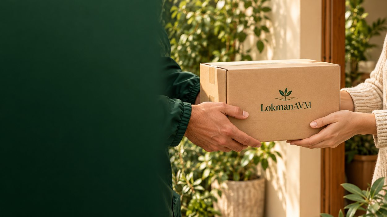 LokmanAVM sipariş kutusunun müşteriye teslim edilmesi