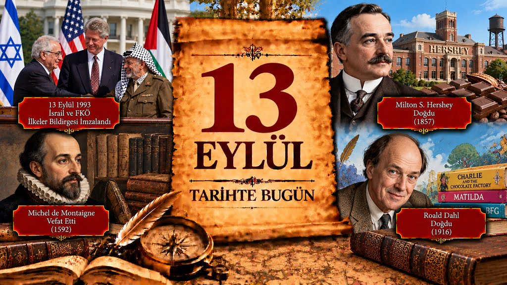13 Eylül Tarihte Bugün 13 Eylül Tarihte Bugün - Önemli Olaylar, Doğanlar ve Vefat Edenler