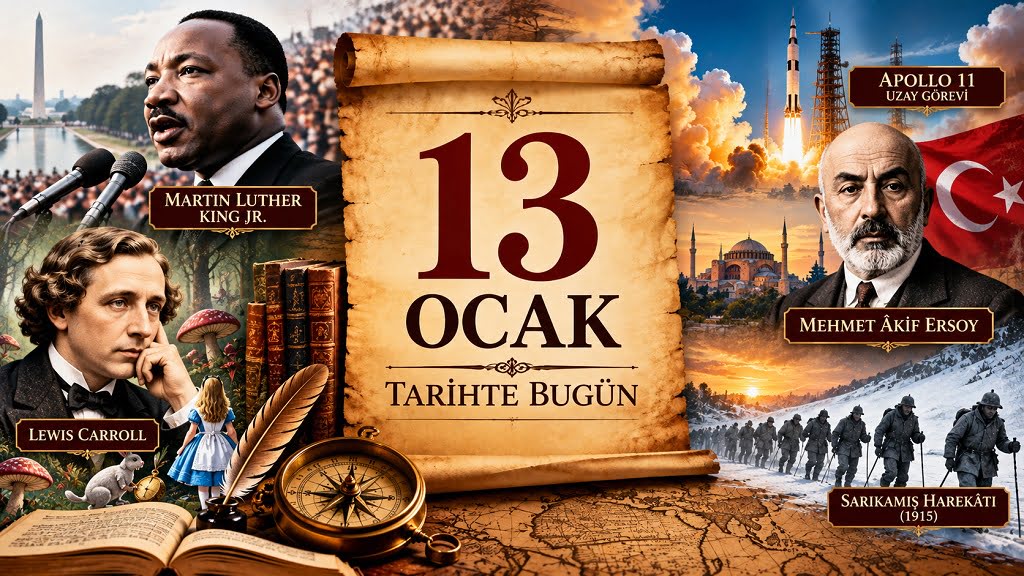 13 Ocak Tarihte Bugün 13 Ocak Tarihte Bugün - Önemli Olaylar, Doğanlar ve Vefat Edenler