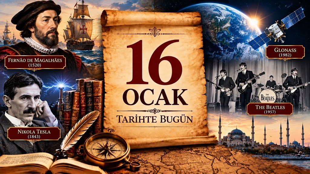 16 Ocak Tarihte Bugün 16 Ocak Tarihte Bugün - Önemli Olaylar, Doğanlar ve Vefat Edenler