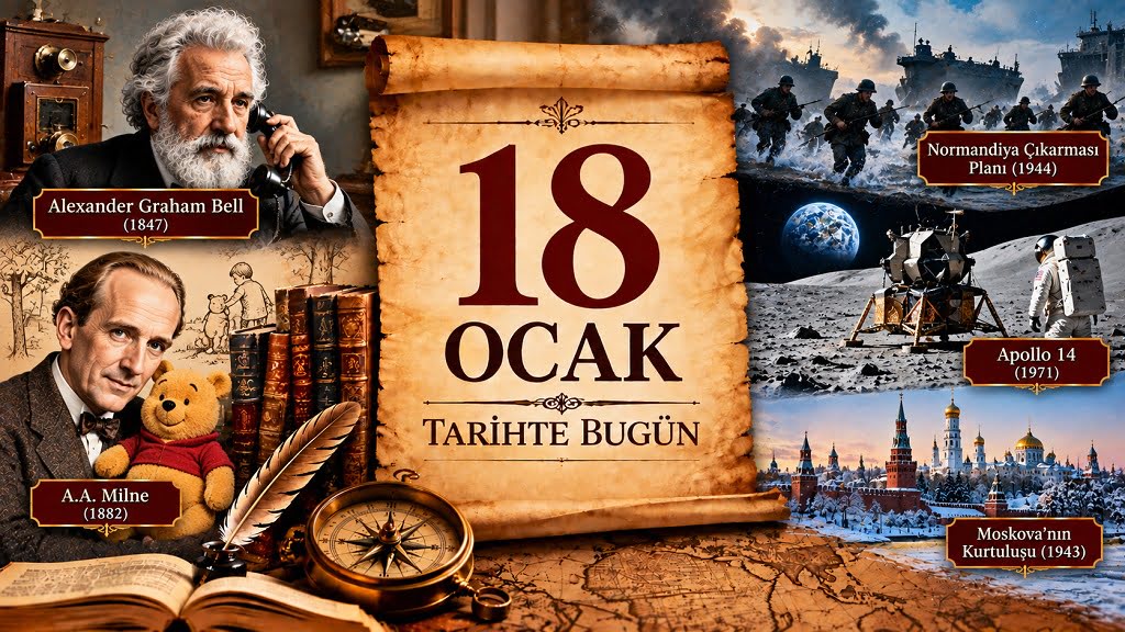 18 Ocak Tarihte Bugün 18 Ocak Tarihte Bugün - Önemli Olaylar, Doğanlar ve Vefat Edenler