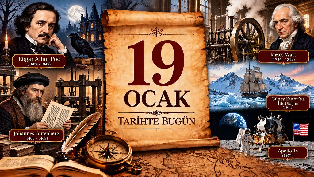 19 Ocak Tarihte Bugün - Önemli Olaylar, Doğanlar ve Vefat Edenler