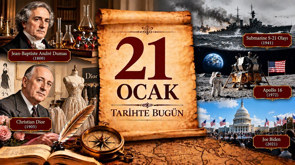 21 Ocak Tarihte Bugün 21 Ocak Tarihte Bugün - Önemli Olaylar, Doğanlar ve Vefat Edenler