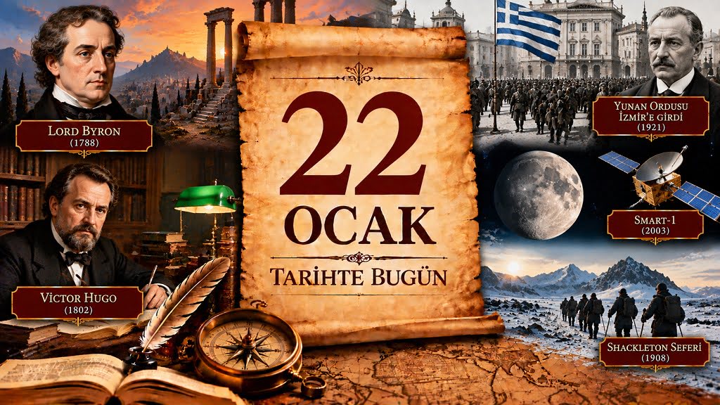 22 Ocak Tarihte Bugün 22 Ocak Tarihte Bugün - Önemli Olaylar, Doğanlar ve Vefat Edenler