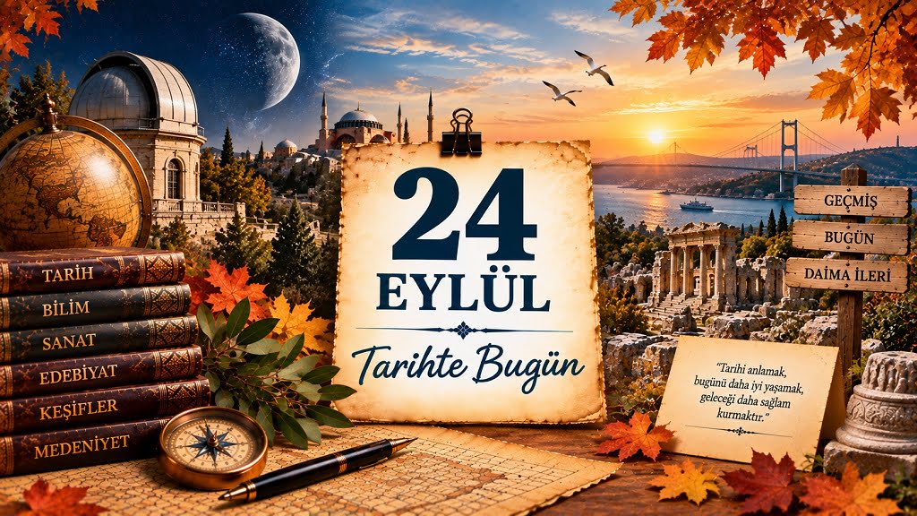 24 Eylül Tarihte Bugün 24 Eylül Tarihte Bugün - Önemli Olaylar, Doğanlar ve Vefat Edenler