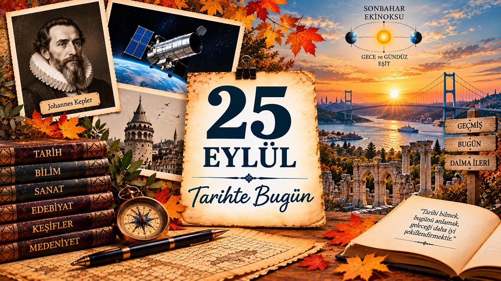25 Eylül Tarihte Bugün - Önemli Olaylar, Doğanlar ve Vefat Edenler