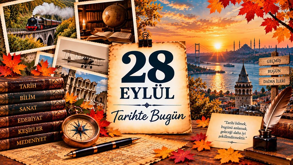 28 Eylül Tarihte Bugün - Önemli Olaylar, Doğanlar ve Vefat Edenler