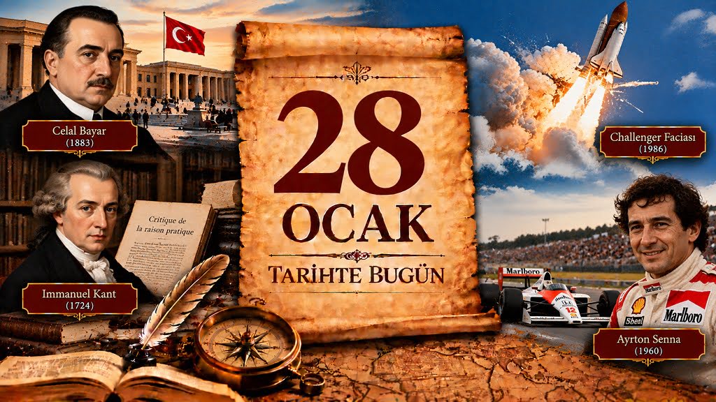 28 Ocak Tarihte Bugün 28 Ocak Tarihte Bugün - Önemli Olaylar, Doğanlar ve Vefat Edenler