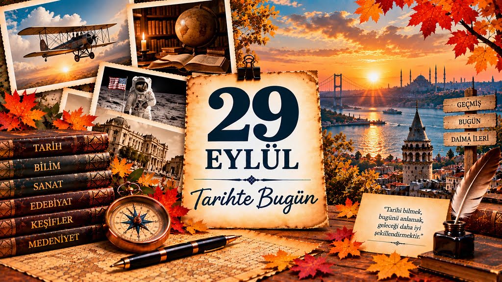 29 Eylül Tarihte Bugün - Önemli Olaylar, Doğanlar ve Vefat Edenler