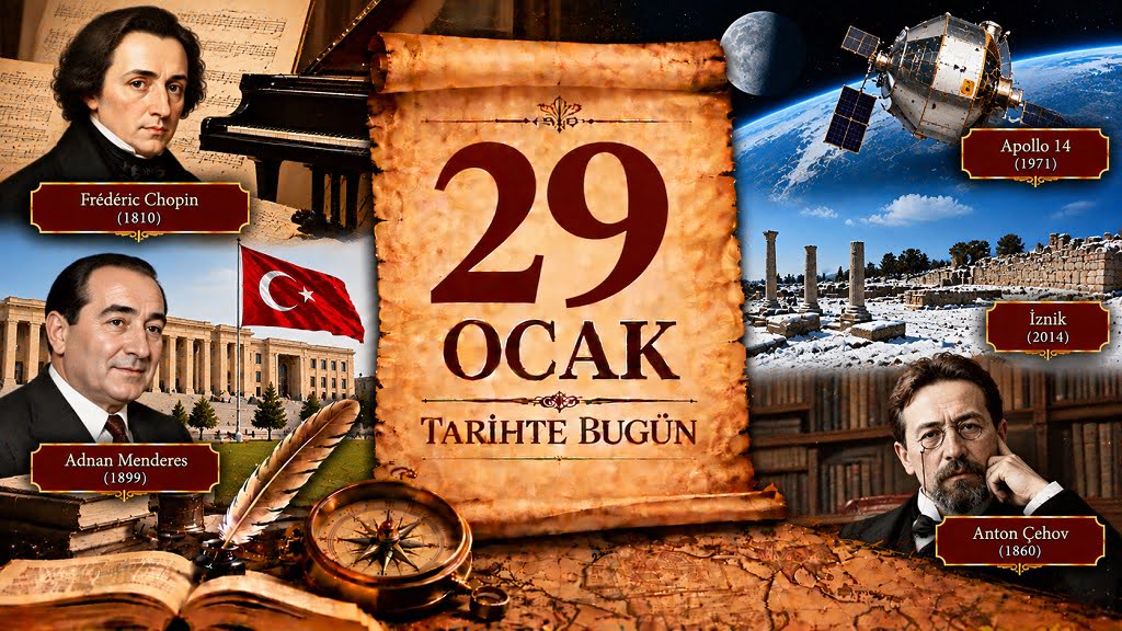 29 Ocak Tarihte Bugün 29 Ocak Tarihte Bugün - Önemli Olaylar, Doğanlar ve Vefat Edenler