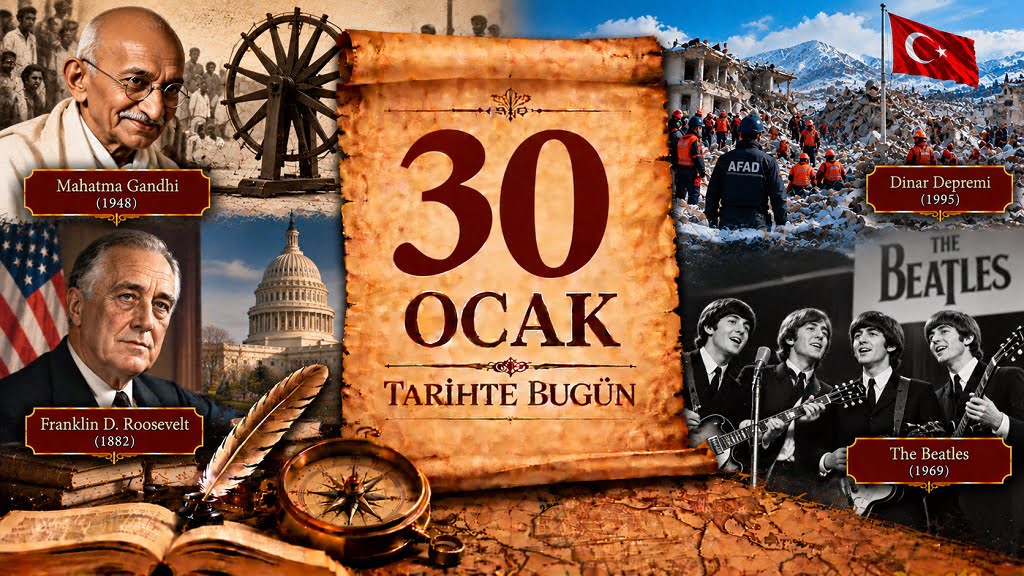 30 Ocak Tarihte Bugün - Önemli Olaylar, Doğanlar ve Vefat Edenler