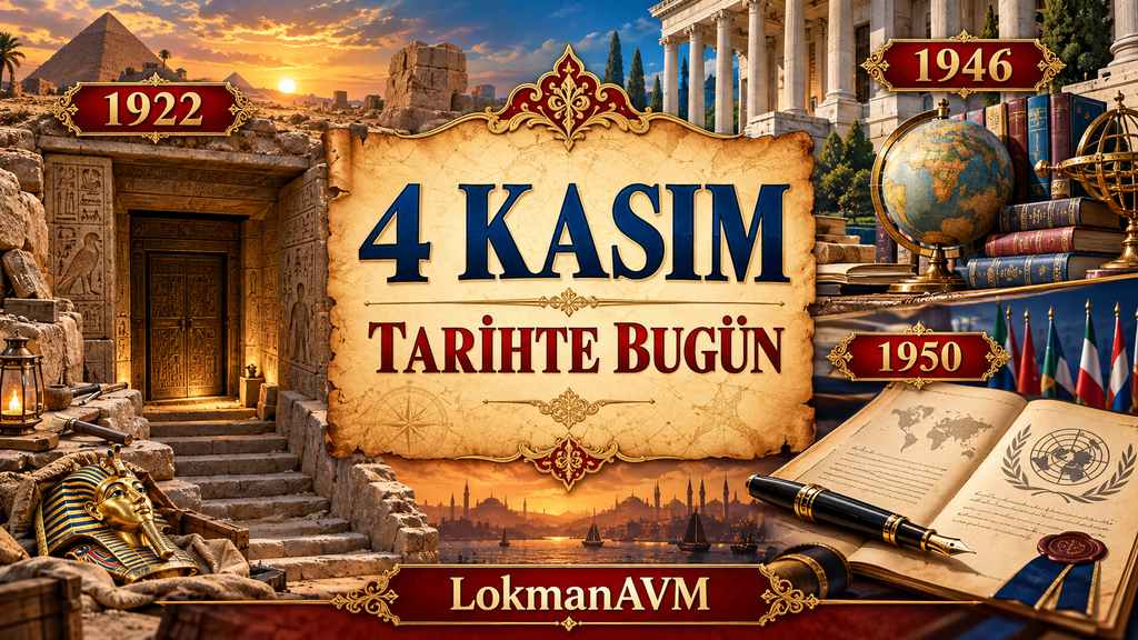 4 Kasım Tarihte Bugün 4 Kasım Tarihte Bugün - Önemli Olaylar, Doğanlar ve Vefat Edenler