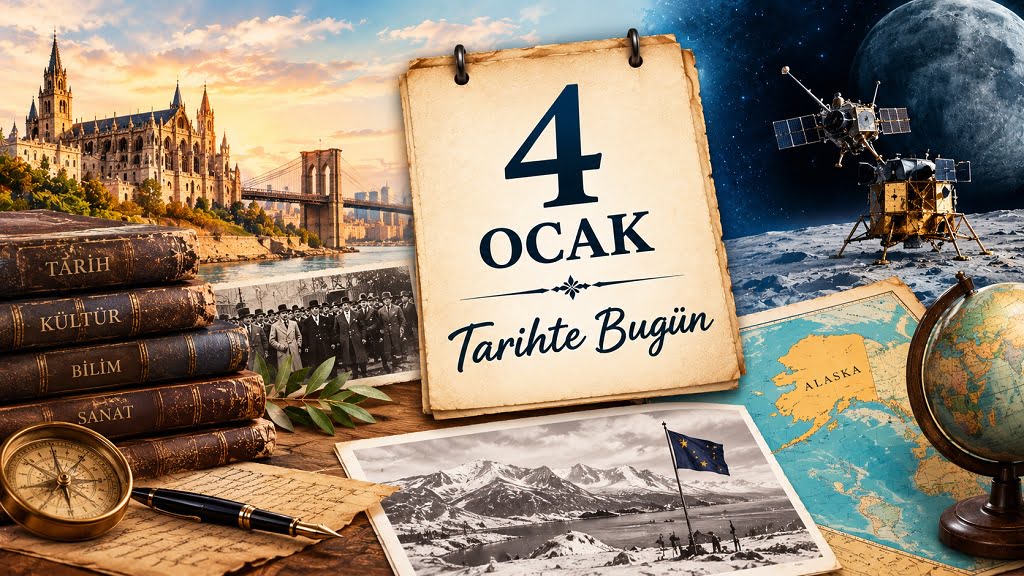 4 Ocak Tarihte Bugün 4 Ocak Tarihte Bugün - Önemli Olaylar, Doğanlar ve Vefat Edenler