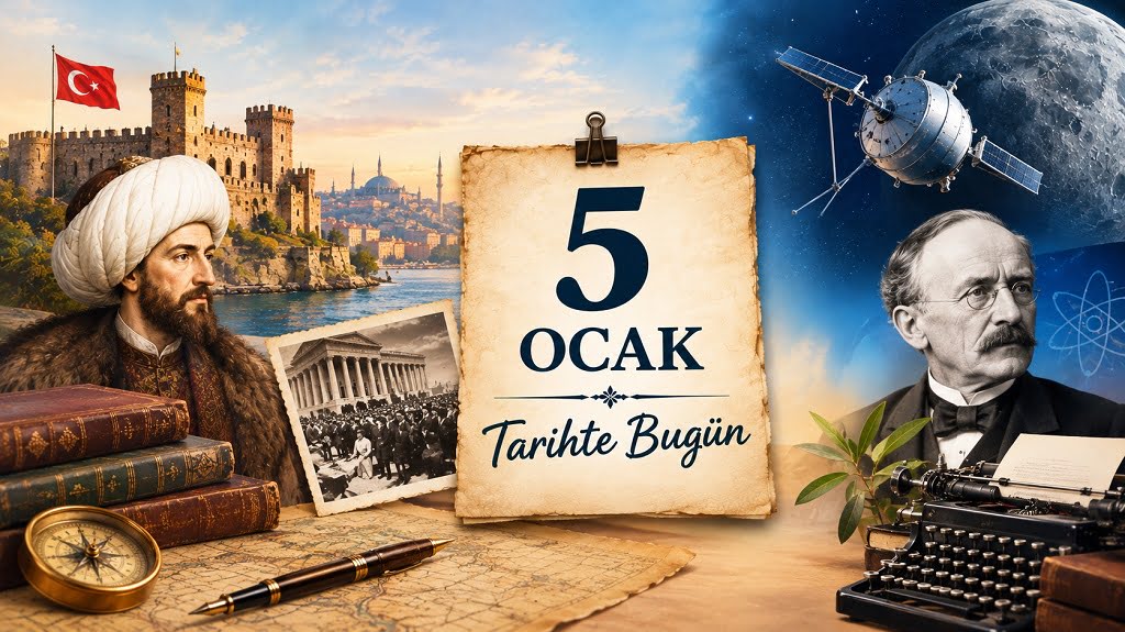 5 Ocak Tarihte Bugün - Önemli Olaylar, Doğanlar ve Vefat Edenler