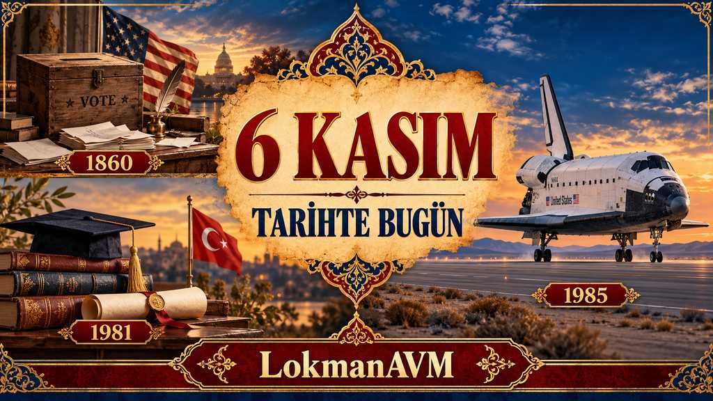 6 Kasım Tarihte Bugün 6 Kasım Tarihte Bugün - Önemli Olaylar, Doğanlar ve Vefat Edenler