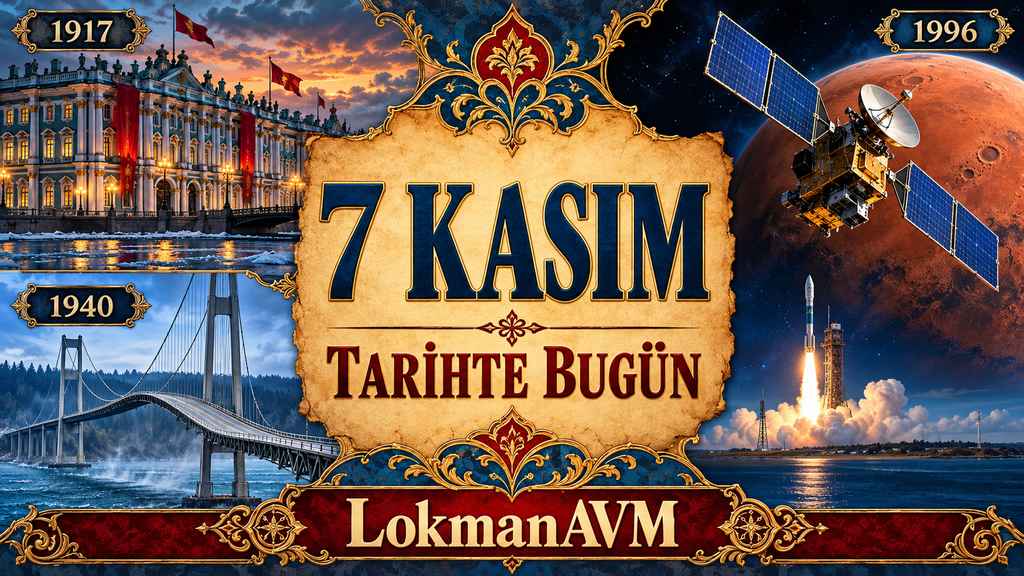 7 Kasım Tarihte Bugün 7 Kasım Tarihte Bugün - Önemli Olaylar, Doğanlar ve Vefat Edenler
