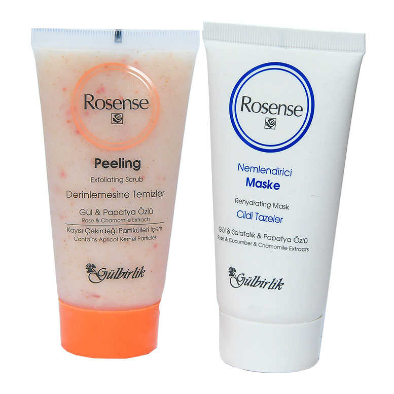 ROSENSE YÜZ TEMİZLEME SETİ - MASKE & PEELİNG 