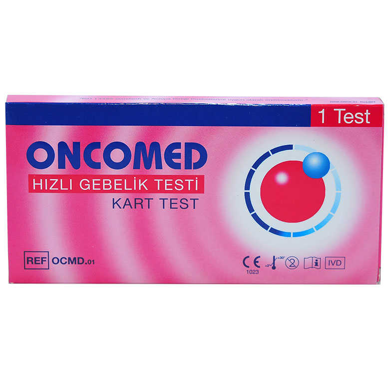 ONCOMED HIZLI GEBELİK TESTİ - 1 KART TEST