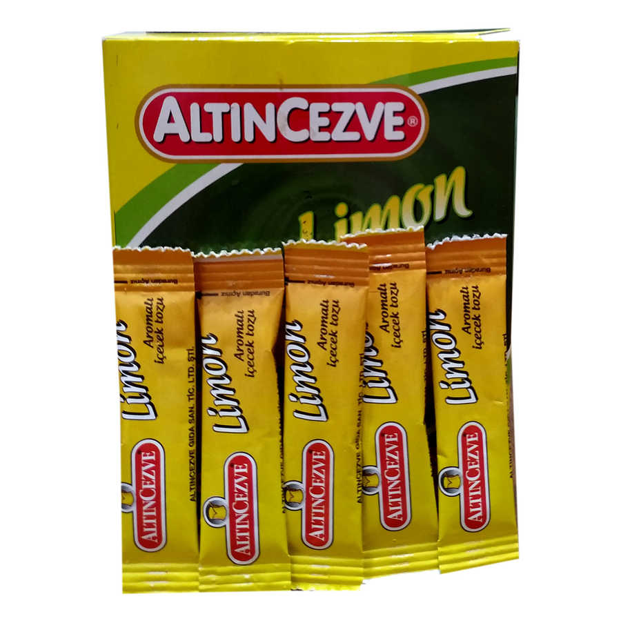 ALTINCEZVE LİMON AROMALI TEK İÇİMLİK İÇECEK TOZU