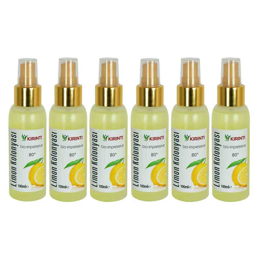 KIRINTI LİMON KOLONYASI 80 DERECE SPREY 6 X 100 ML