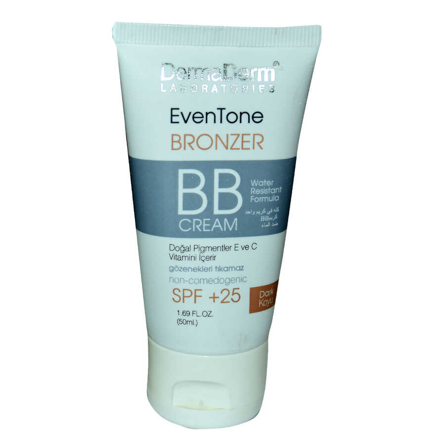 DERMADERM EVENTONE BB KREM KOYU TON SPF+ 25 GÜNEŞ KORUMA BİTKİ ÖZLÜ