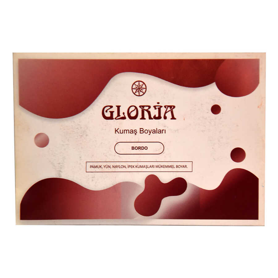 GLORİA KUMAŞ BOYASI BORDO PAKET