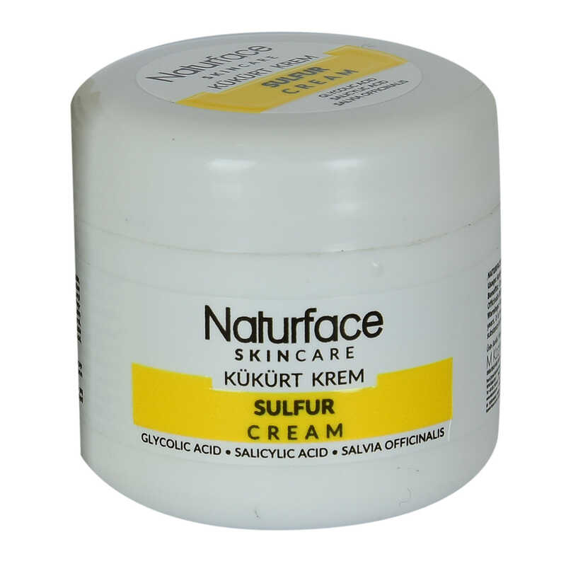 NATURFACE KÜKÜRT KREM ADAÇAYI YAĞLI CİLT BAKIMI