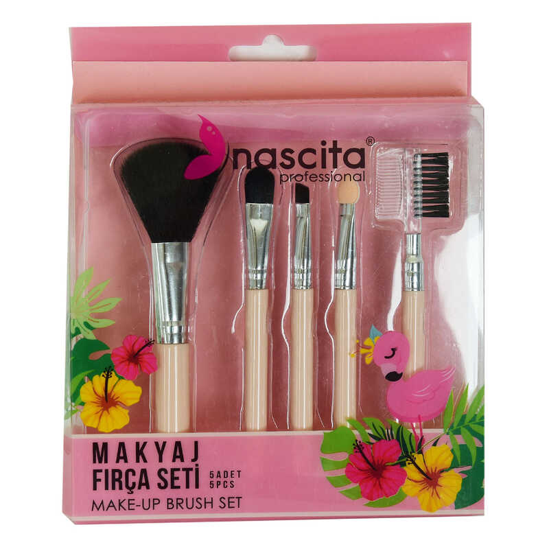 NASCİTA MAKYAJ FIRÇA SETİ 5 Lİ MAKE - UP BRUSH SET PROFESSİONAL