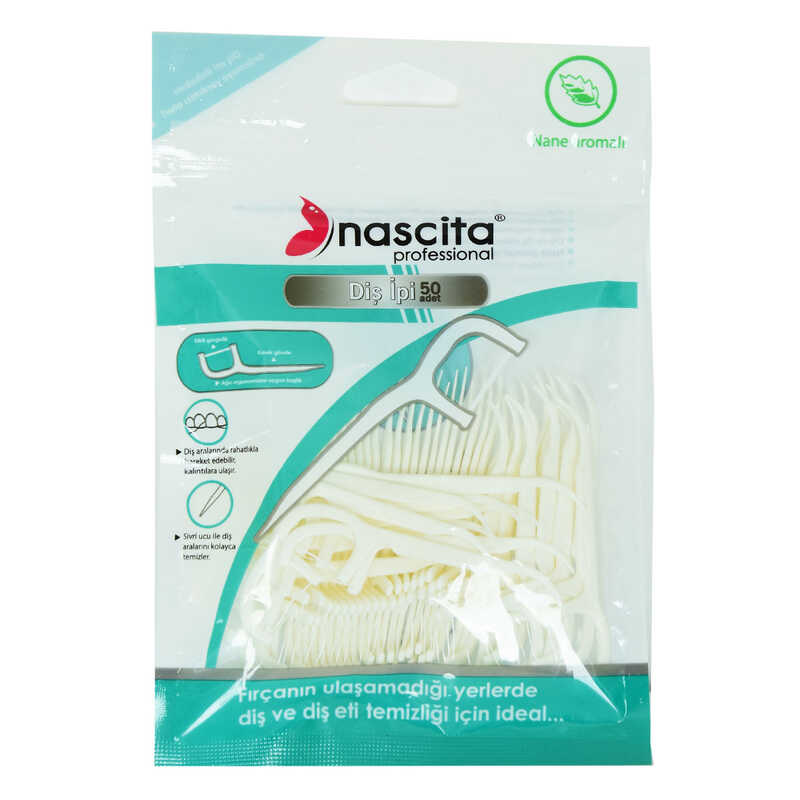 NASCİTA NANE AROMALI KÜRDANLI DİŞ İPİ PAKET