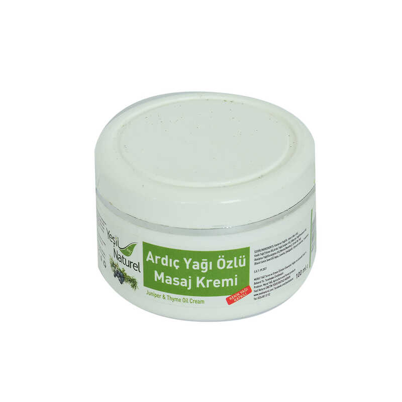 YEŞİL NATUREL ARDIÇ YAĞI ÖZLÜ MASAJ KREMİ