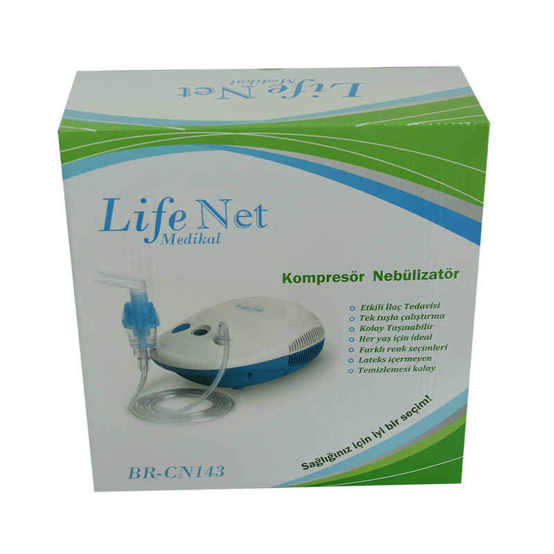 LİFE NET MEDİKAL KOMPRESÖRLÜ NEBÜLİZATÖR MASKELİ BUHAR CİHAZI BR-CN143