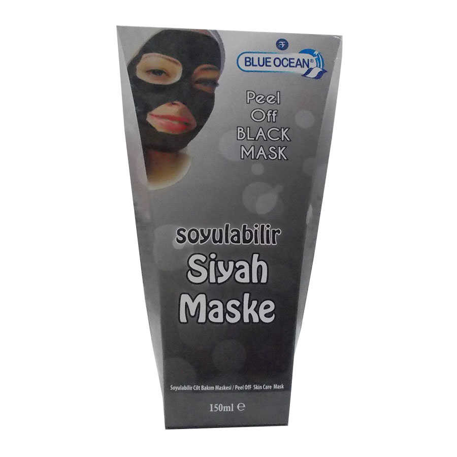 BLUE OCEAN SOYULABİLİR SİYAH MASKE 