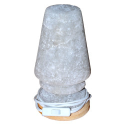 Abajur Şekilli Doğal Kaya Tuzu Lambası Çankırı Kablolu Ampullü Beyaz 3-4 Kg - Thumbnail
