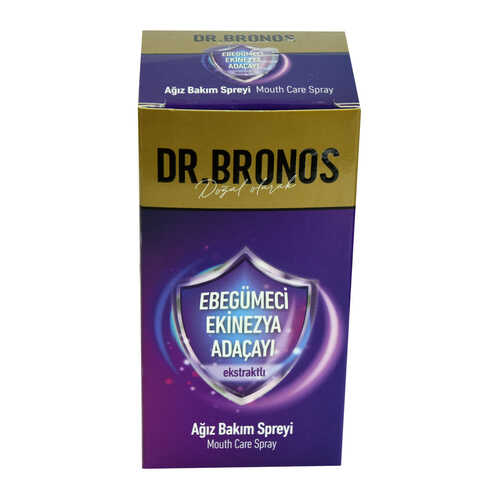 Dr. Bronos Ağız Bakım Spreyi Adaçayı Ebegümeci Kekik Ekinezya Ekstrakt Karışımlı 100 ML