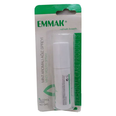 Emmak Ağız Spreyi Mint Aromalı Alkolsüz 15 ML