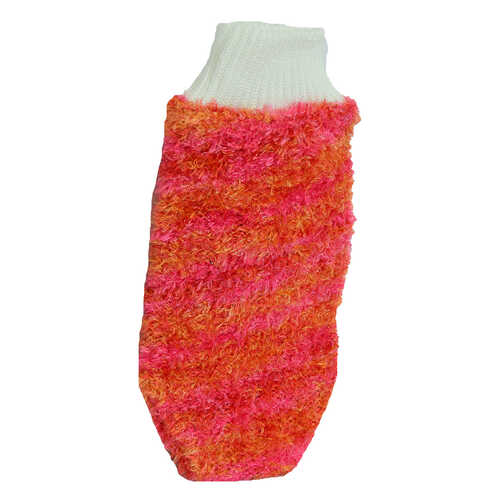 Ankalif Lastikli El Geçmeli Yumuşak Eldiven Banyo Lifi Pembe-Turuncu 20x10 Cm