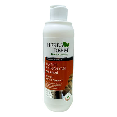 HerbaDerm Argan Yağlı Saç Kremi Yoğun Hasar Onarıcı 330 ML