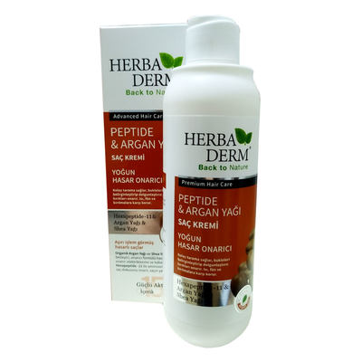 HerbaDerm Argan Yağlı Saç Kremi Yoğun Hasar Onarıcı 330 ML