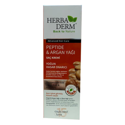 HerbaDerm Argan Yağlı Saç Kremi Yoğun Hasar Onarıcı 330 ML