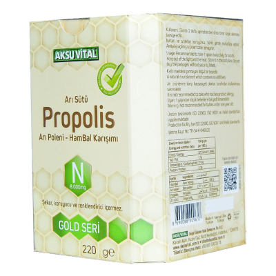 Aksuvital Arı Sütü Propolis Polen Bal Karışımı 220 Gr