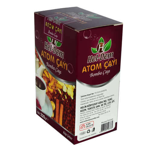 Hel-Dem Atom Çayı Tarçınlı Küp Şeker 220 Gr