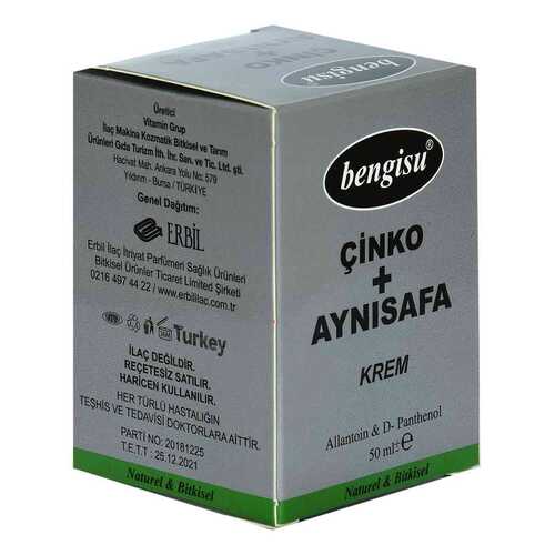 Bengisu Aynısafa + Çinko Bitkisel Krem Allantoin ve D- Panthenol 50 ML