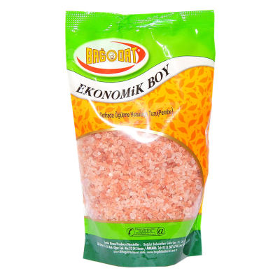 Bağdat Baharat Yemeklik Himalaya Kaya Tuzu Sofrada Öğütme Kristal Çakıl Pembe 1000 Gr Paket