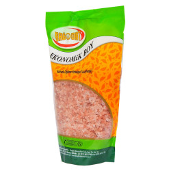 Yemeklik Himalaya Kaya Tuzu Sofrada Öğütme Kristal Çakıl Pembe 1000 Gr Paket - Thumbnail