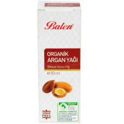 Balen - Argan Yağı Organik Soğuk Pres 50 ML Cam Şişe Görseli